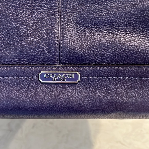 Coach Purple/blue tote - Picture 2 of 12